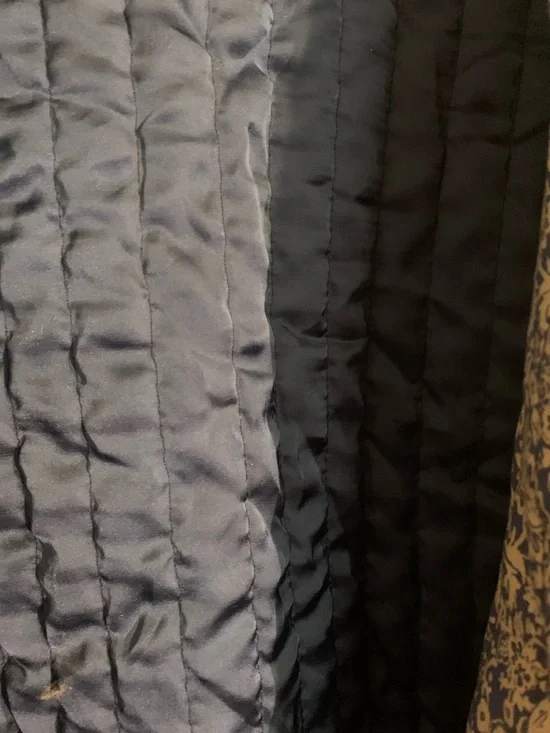 Quilted Floral Open-Front Jacket - Blue/Cream - Picture 4 of 6